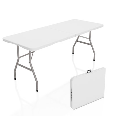 Table de banquet et d'événement pliante portative 6 pi avec poignée de transport 
