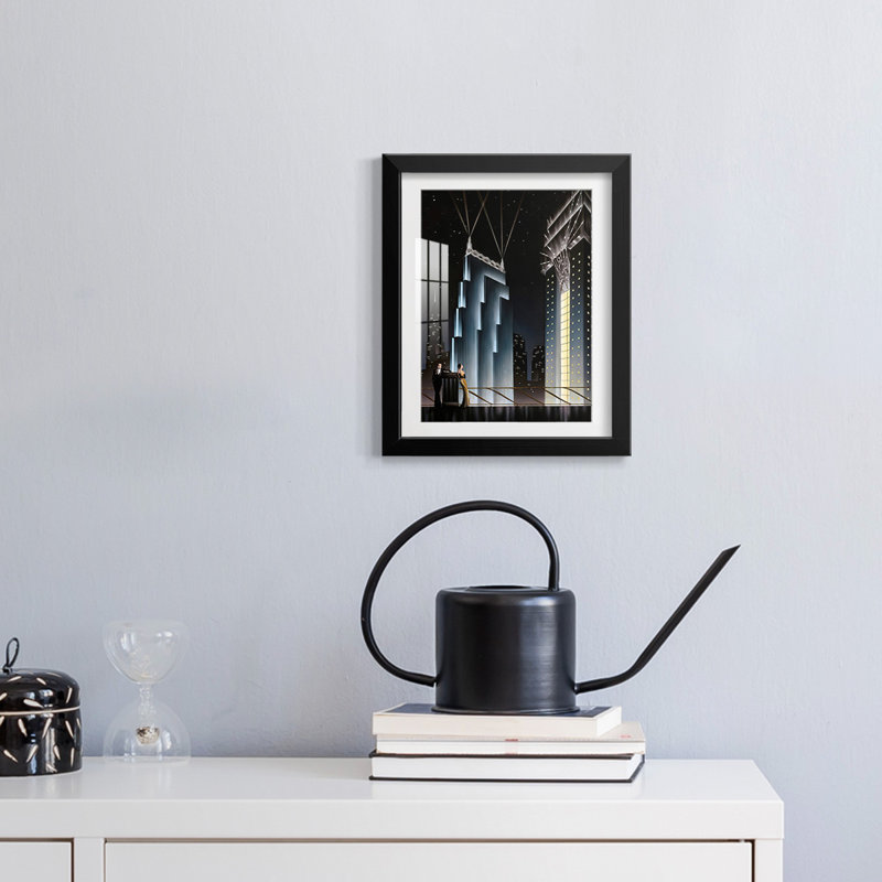 Metropolis -Gallery Wrapped Canvas, 28.5" H x 20.5" W, Black