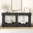 Metal Rivet Decor & Plank Under-Shelf, Console Table for Hallway, Living Room-1679918947