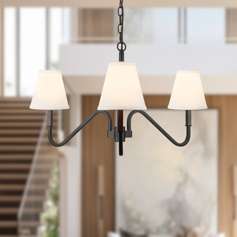 Lustre noir 30 po Sloan, Matte Black