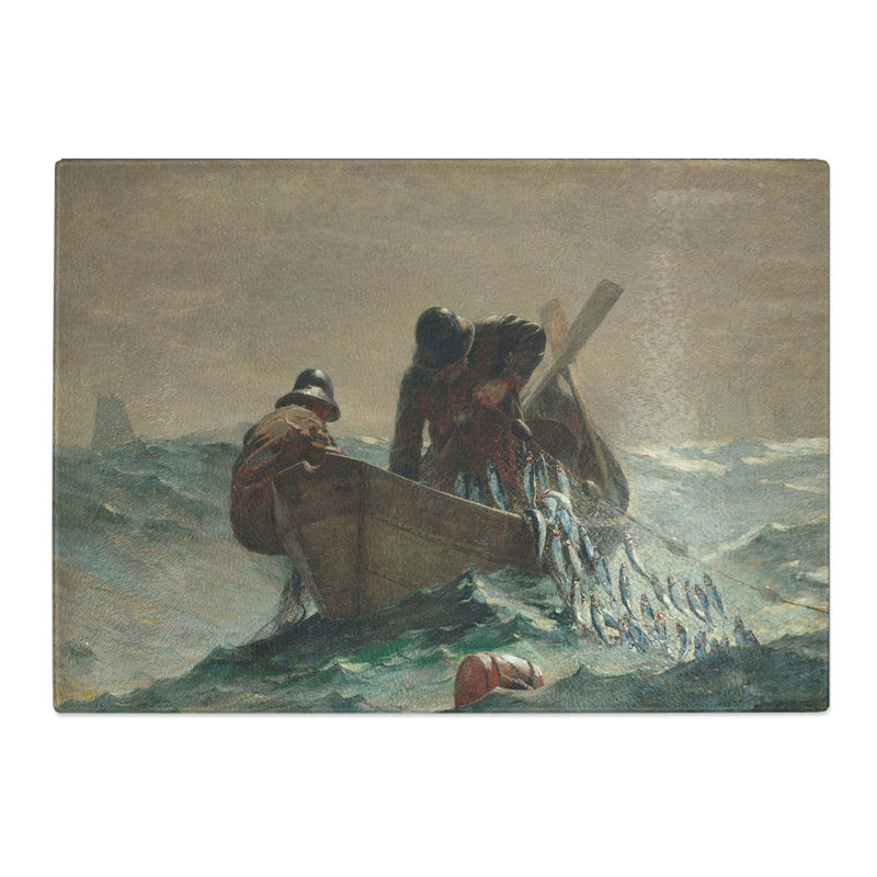 The Herring Net by Winslow Homer Chopping Board, 28.5cm W x 39cm L