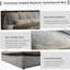 Très grand lit plateforme tapissier très grand avec dossier rembourré surdimensionné et structure en bois massif, convenant à plusieurs hauteurs de matelas-1584621636-1362742027