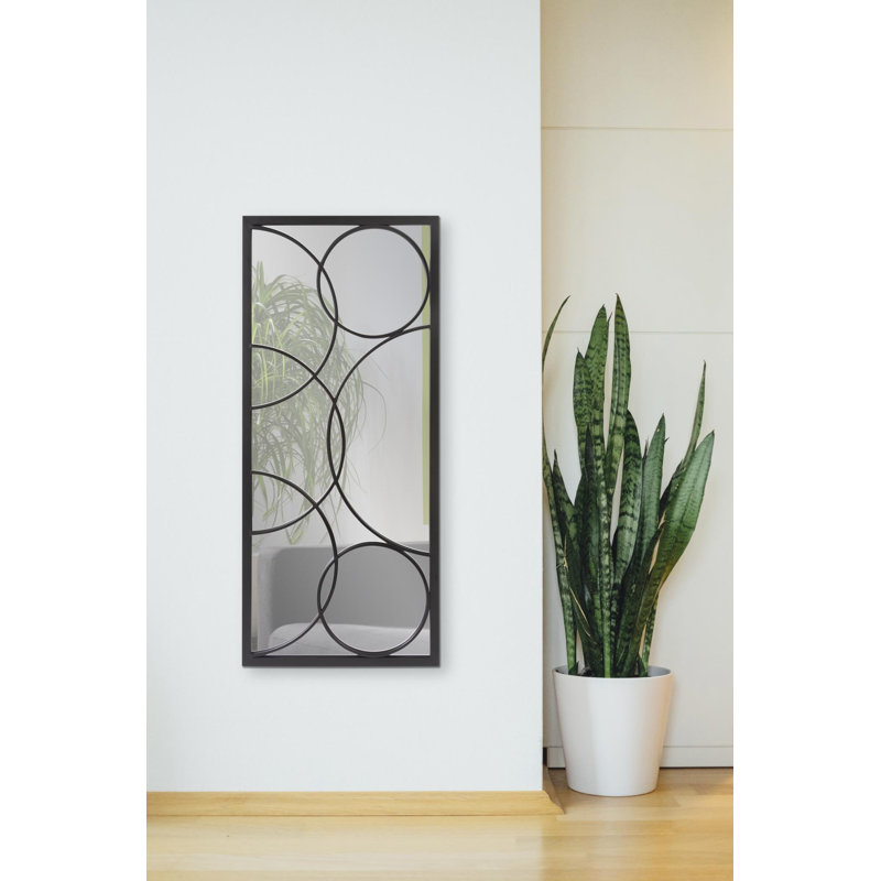 Miroir mural, Noir mat