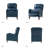 Beecher Traditional 28.75" Wide Genuine Leather Manual Club Recliner with Solid Wood Legs-442810234