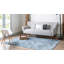 Tapis géométrique bleu / gris Jantsen-424045105