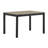 5Pc Contemporary Dining Set Rectangular Table Two Tone Upholstered Chairs Wooden Leg