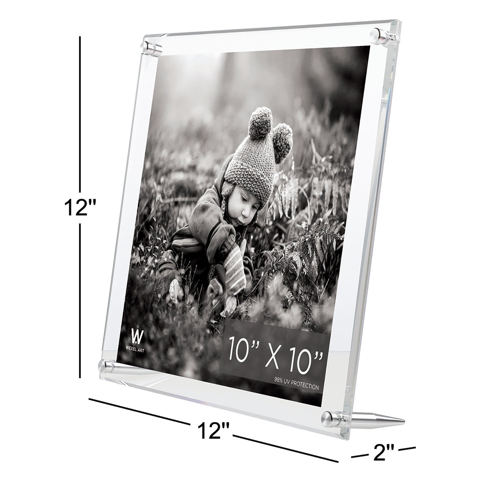Cateno Tabletop Single Picture Frame, Silver