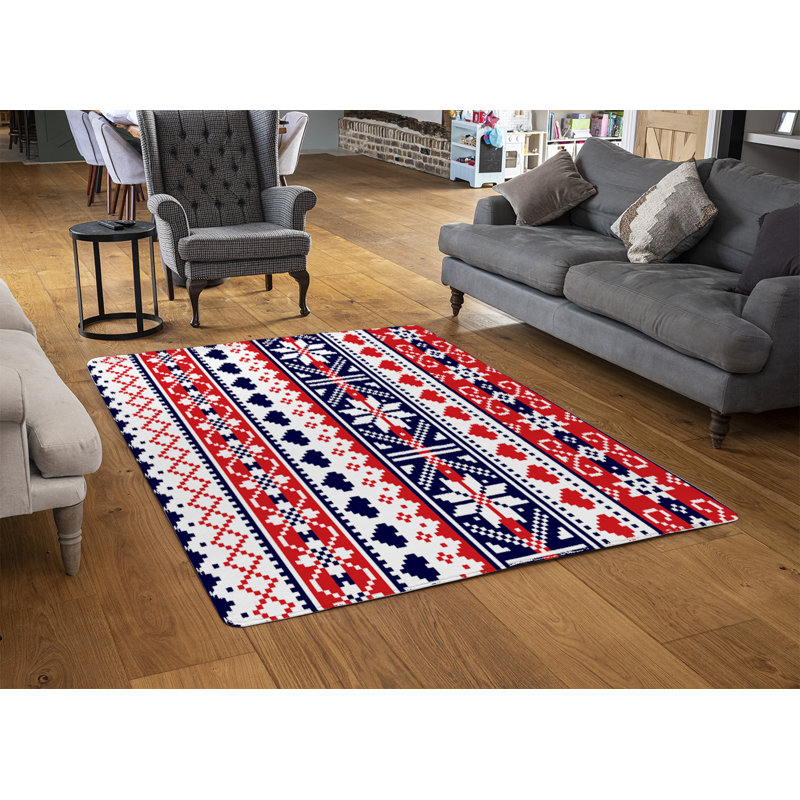Barber Geometric 60cm X 110cm Area Rug