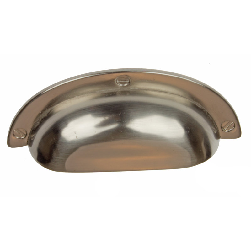 2 1/2" Center to Center Cup/Bin Pull, Satin Nickel