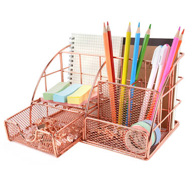 Artkingdome DIY Cute Cat Storage Artwork Folding Collection Cosmetic Pen  Organizer Desk Sorter Pencil Holders Pink