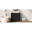 Ensemble de meuble-lavabo noir 36 po avec lavabo en céramique 36 po - 2 portes à fermeture douce et 5 tiroirs