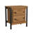 Mahoney 2-Drawer Rubberwood Nightstand, Hickory