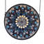 Tiffany Peacock Feather Medallion Stained Glass Window