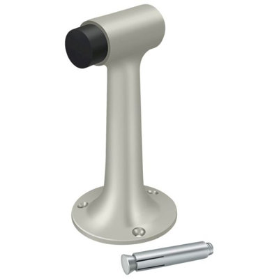 Deltana DSF600U15 Floor Mount, 6" Bumper, HD, Solid Brass in Brushed Nickel