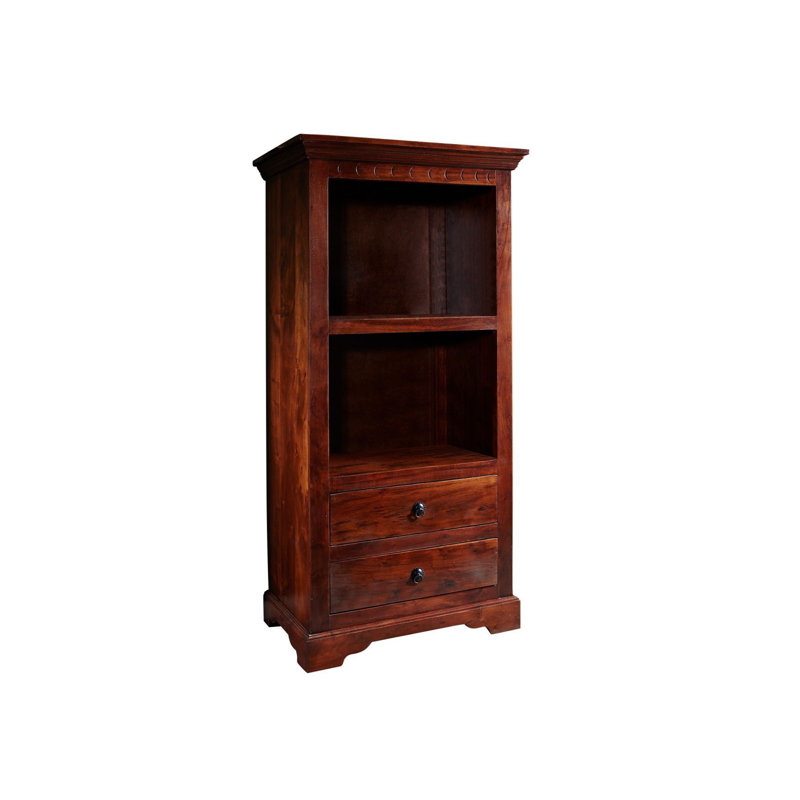 Oxford 140 cm H x 68 cm W Solid Wood Standard Bookcase, Nougat