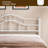 Anary Metal Queen Size Headboard, Adjustable Height, Steel Curved Queen Headboard Only For Bedroom, Farmhouse Scrollwork Design, Attach Frame, Easy Assembly, White-1453242087-1453242085