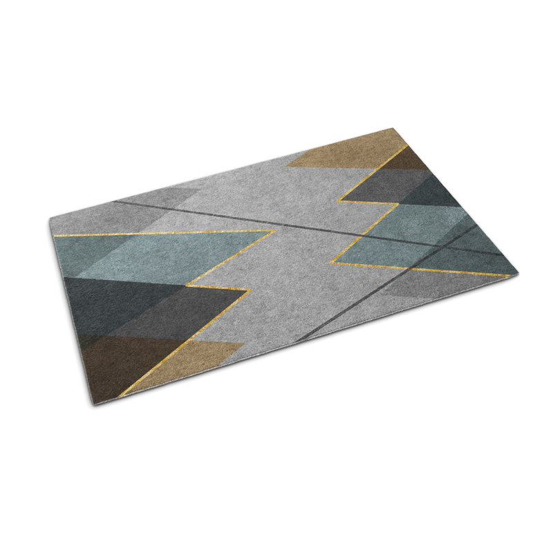 Non-Slip Geometric Outdoor Doormat