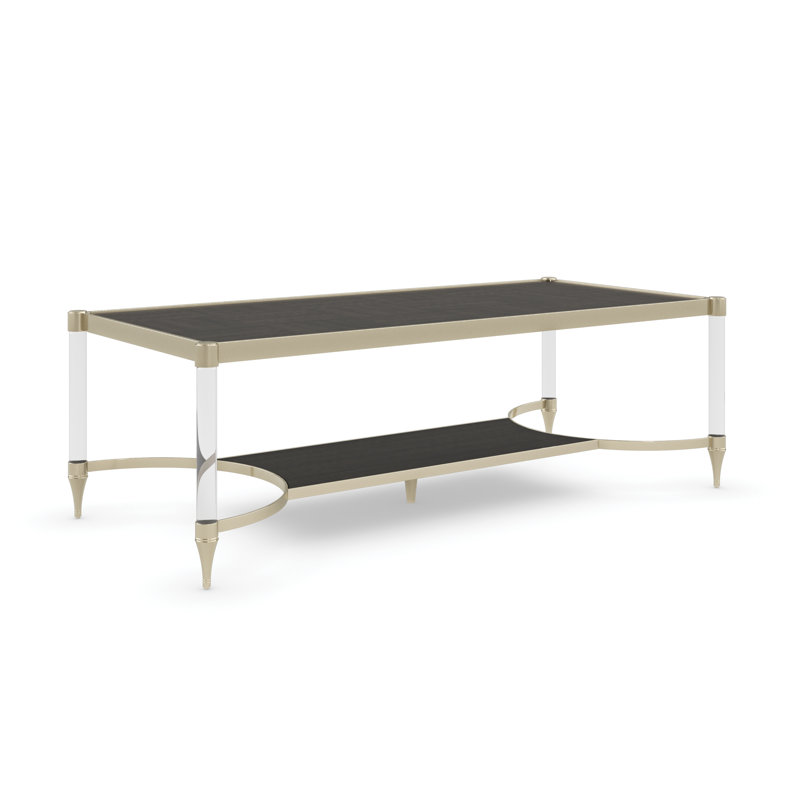 Solid Wood Top Single Coffee Table