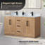 Meuble-lavabo double 60 po avec miroir Anais