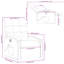 Fauteuil inclinable de massage vidaXL, dossier / repose-pieds réglable, tissu-128801001-121977068