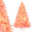 Arbre de Noël artificiel 7,5 pi avec 1300 branches, 550 lumières DEL blanc chaud et 8 modes rose-1752126563-1752126565