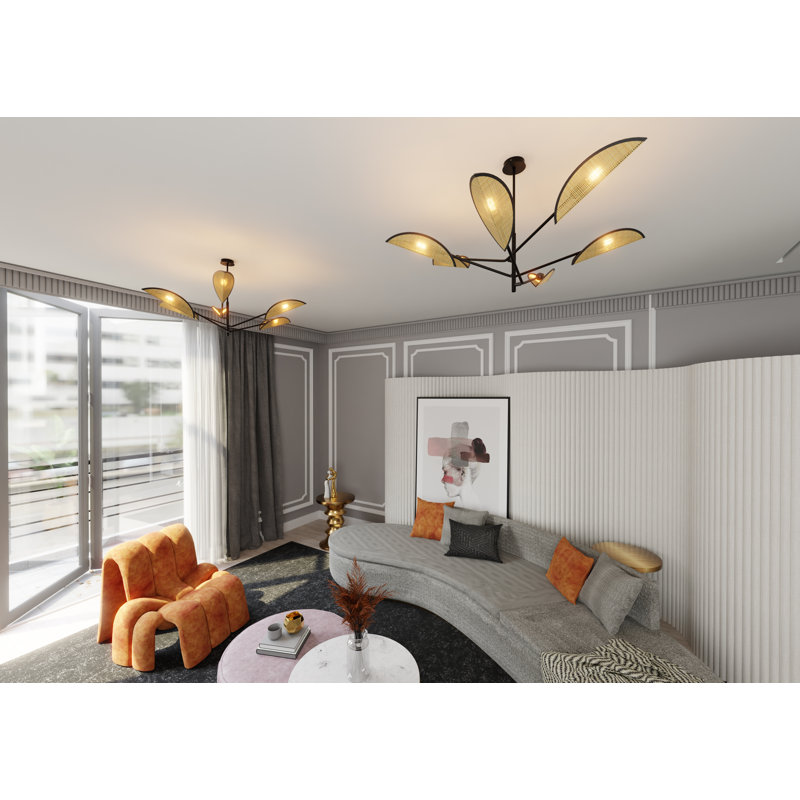 Wilbrecht 6 - Light Chandelier, Brown