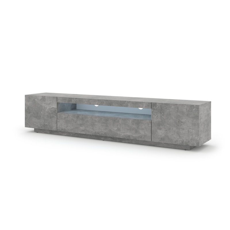 Athanasia TV Stand for TVs up to 88", Concrete Grey
