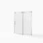 Porte de douche coulissante sans cadre l 56 à 60 po x H 72 po, verre trempé clair de 5/16 po (8 mm)-120179021