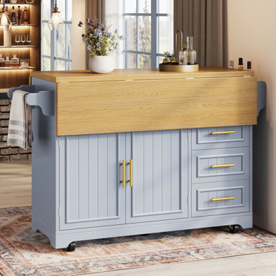 143 cm W Kitchen Island with