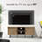 55'' W Mid-Century Modern TV Stand with Sliding Tambour Doors for TVs up to 60''