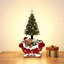 Support pour sapin artificiel en forme de traîneau d'ours de Noël, base décorative en oxyde de magnésium pour sapin de Noël artificiel, décoration intérieure pour les fêtes.
