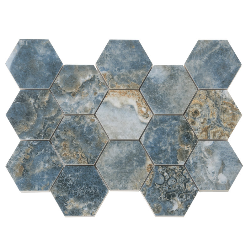 Splendor 8.86'' W x 12.8'' L Porcelain Tile Mosaic Sheet