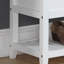Banc de rangement avec chaussures Rouen, revêtement en polyuréthane blanc-117250437