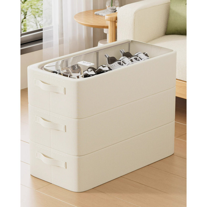 15.75Inch 8-Pack Heavy-Duty Underbed Storage Bins With Clear Lids, Double Zipper, Reinforced Steel Frame For Easy Access & Maximum Durability, For Organizing Shoes, Clothes, Toys & Books