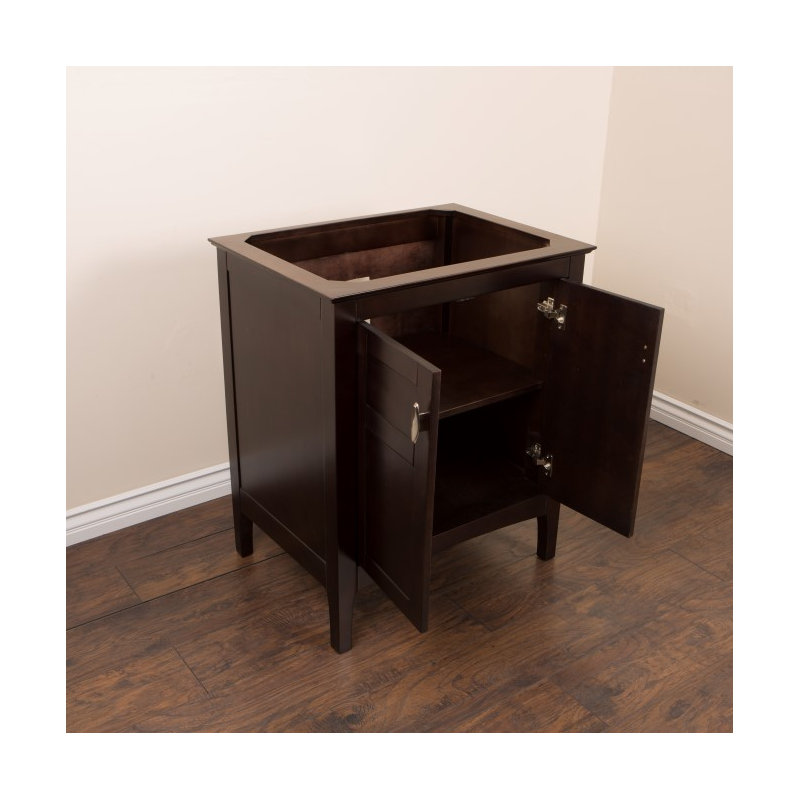 Base de meuble-lavabo simple 29 po seulement, Noyer couleur sable