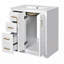 Meuble-lavabo de salle de bain avec lavabo en céramique, 3 tiroirs et portes à fermeture douce-1418641202-1418641203