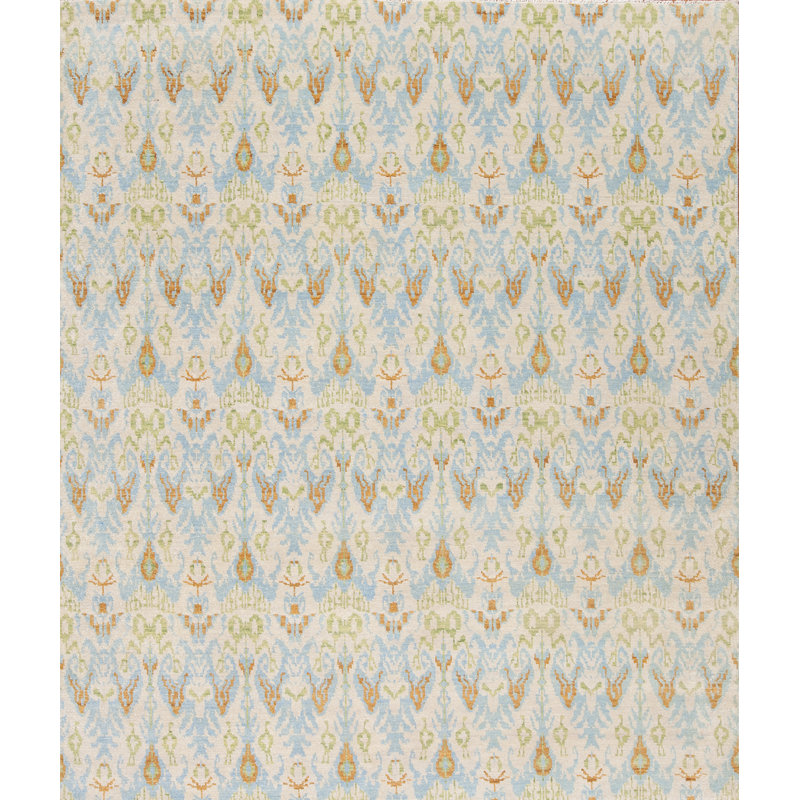 Vogue Hand Knotted Wool Area Rug, Rectangle 9' x 12'