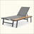Adjustable Aluminum Chaise Lounge Set with Mesh Seating