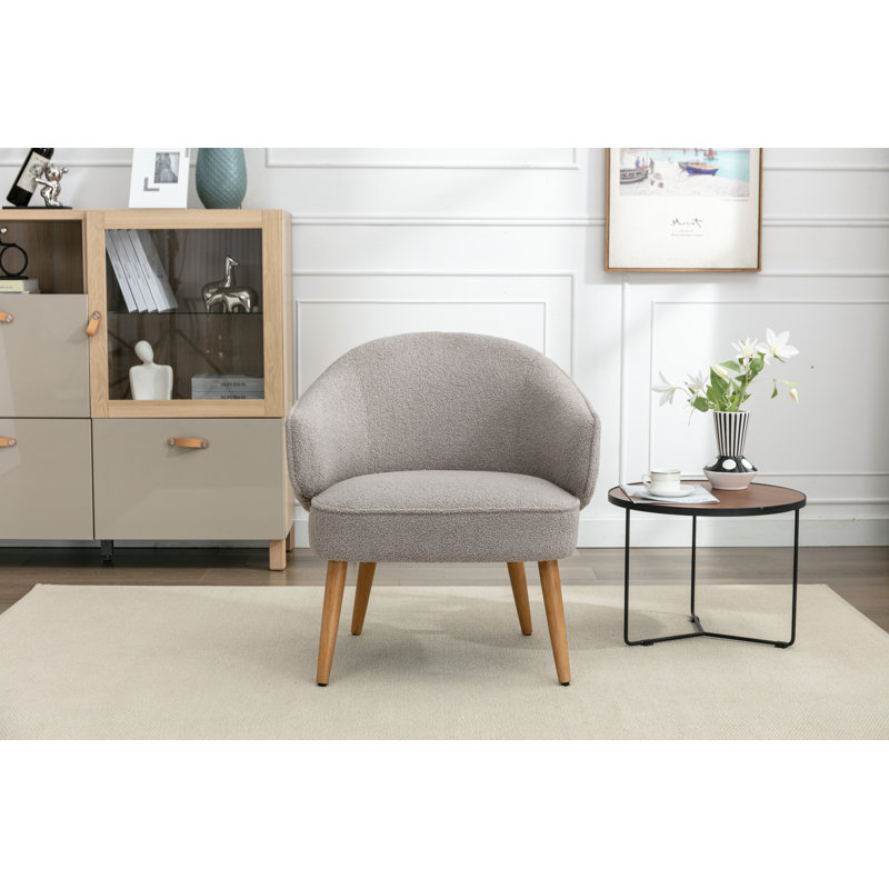 Parkin Upholstered Accent Chair, Grey