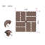 Carreaux de terrasse en plastique emboîtables-123495234