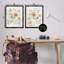 Blush Blooms & Butterflies, ensemble de 2 toiles flottantes encadrées, design par Nan-1072128022-1072128023