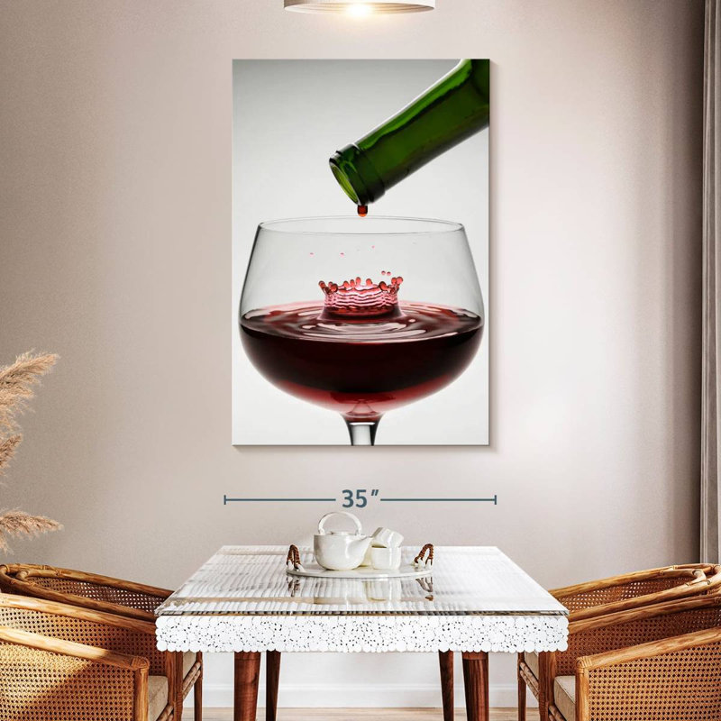 Yarlin Wine Drop, 51" H x 34" W