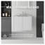 Meuble-lavabo flottant blanc 24 po avec lavabo et porte à fermeture en douceur