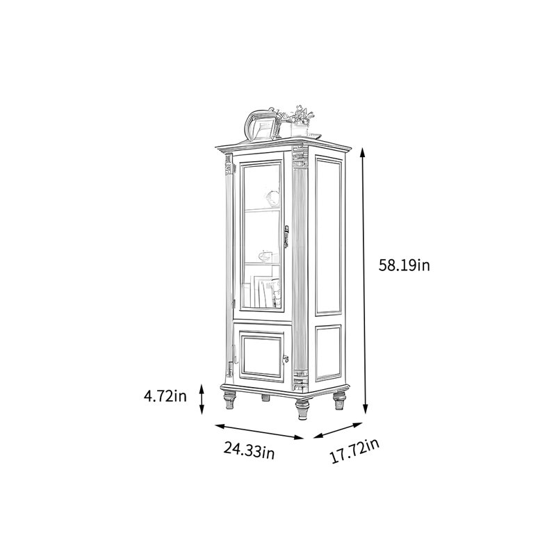 Armoire de rangement en verre