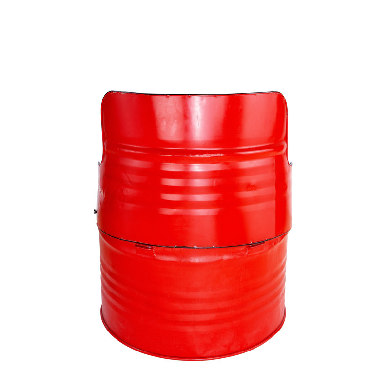 Burdella Steel Accent Stool, Red