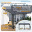 Pergola d'extérieur à hauteur réglable pour patio-113065732