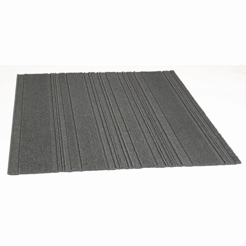 Carreau de tapis auto-adhésif en polyester de qualité supérieure 24 po x 24 po intérieur / extérieur (paquet de 15) (60 pieds carrés / boîte)