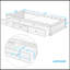Orisfur. Lit plateforme simple avec rangement et 3 tiroirs-1341281205
