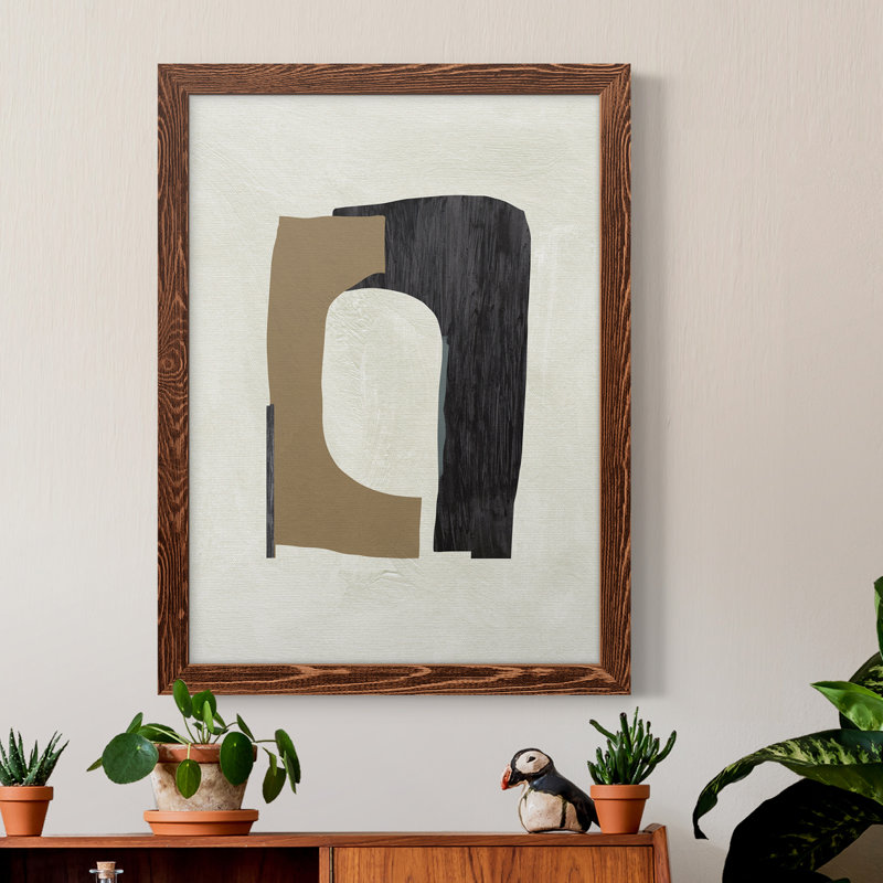 Carton découpé I, toile encadrée de qualité supérieure - prête à être accrochée, Érable, H 44 po x l 31 po x P 1 po