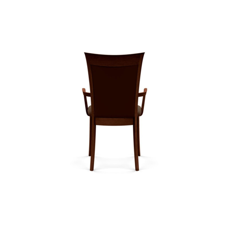 Morgan Upholstered Arm Chair, Coffee, Cognac Cherry